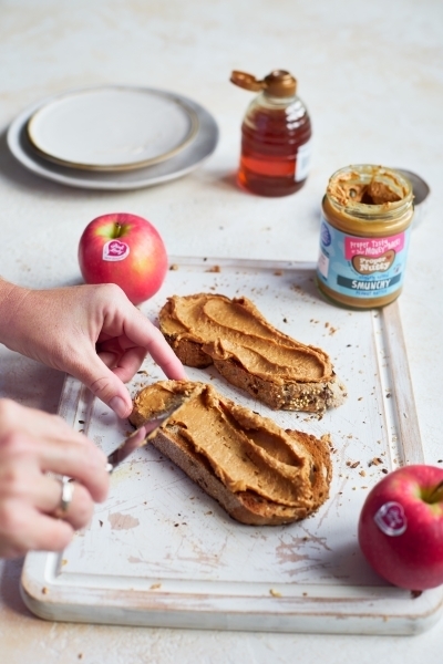 Pink Lady proper nutty toast step 1