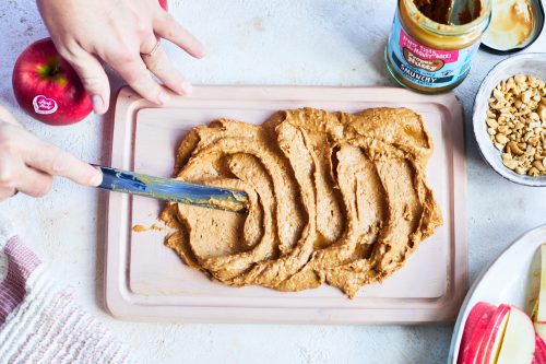 Pink Lady Peanut butter board step 1
