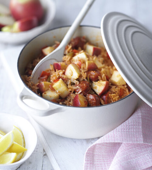 Apple and Chorizo Pilaf