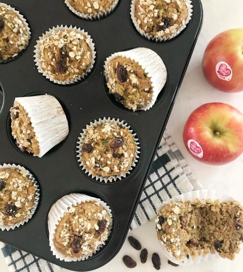 Pink Lady® Apple and Courgette Muffins