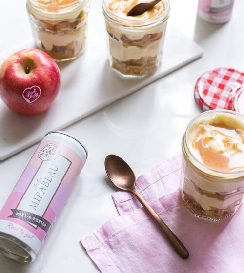Pink Lady® Apple and Salted Caramel Tiramisu in a Jar