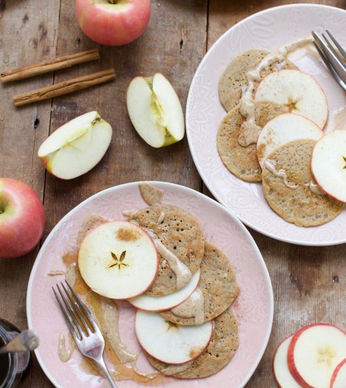 Pink Lady® apple & cinnamon pancakes