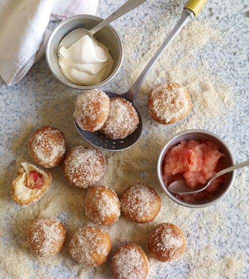 Doughnuts with Apple Purée