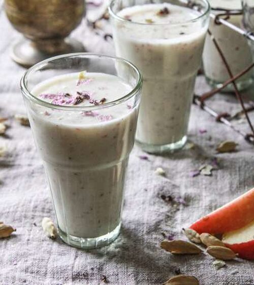 Pink Lady® and Cardamom Yoghurt Lassi