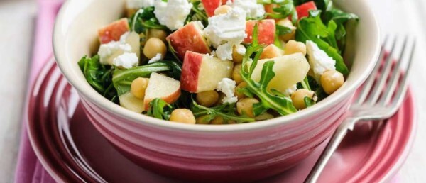 Apple, Rocket, Chickpea & Feta Salad